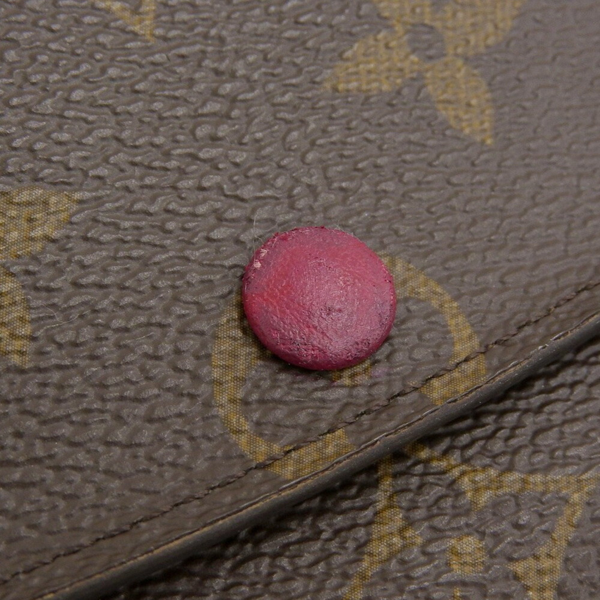 Louis Vuitton Fuchsia Monogram Purple Red Color Pvc Long Wallet