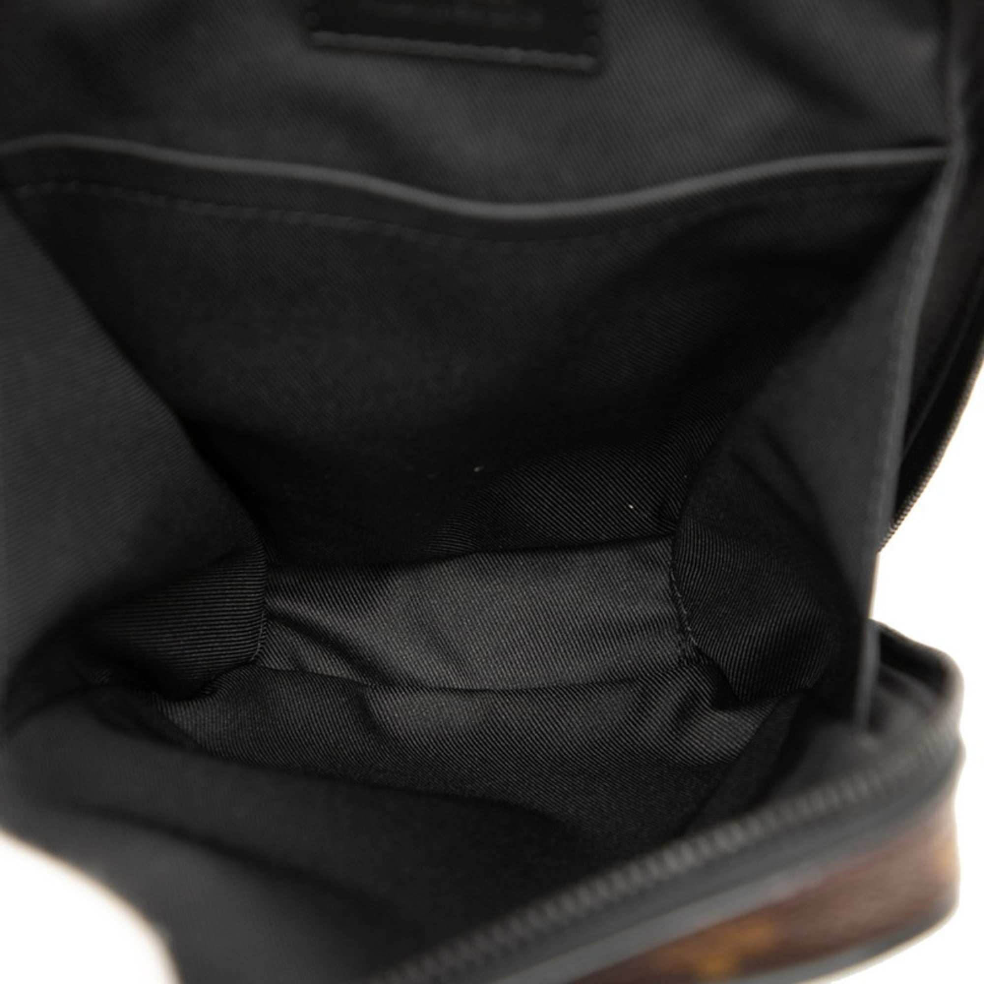 Louis Vuitton Black Brown Monogram Monogram Pvc Leather Sling Bag