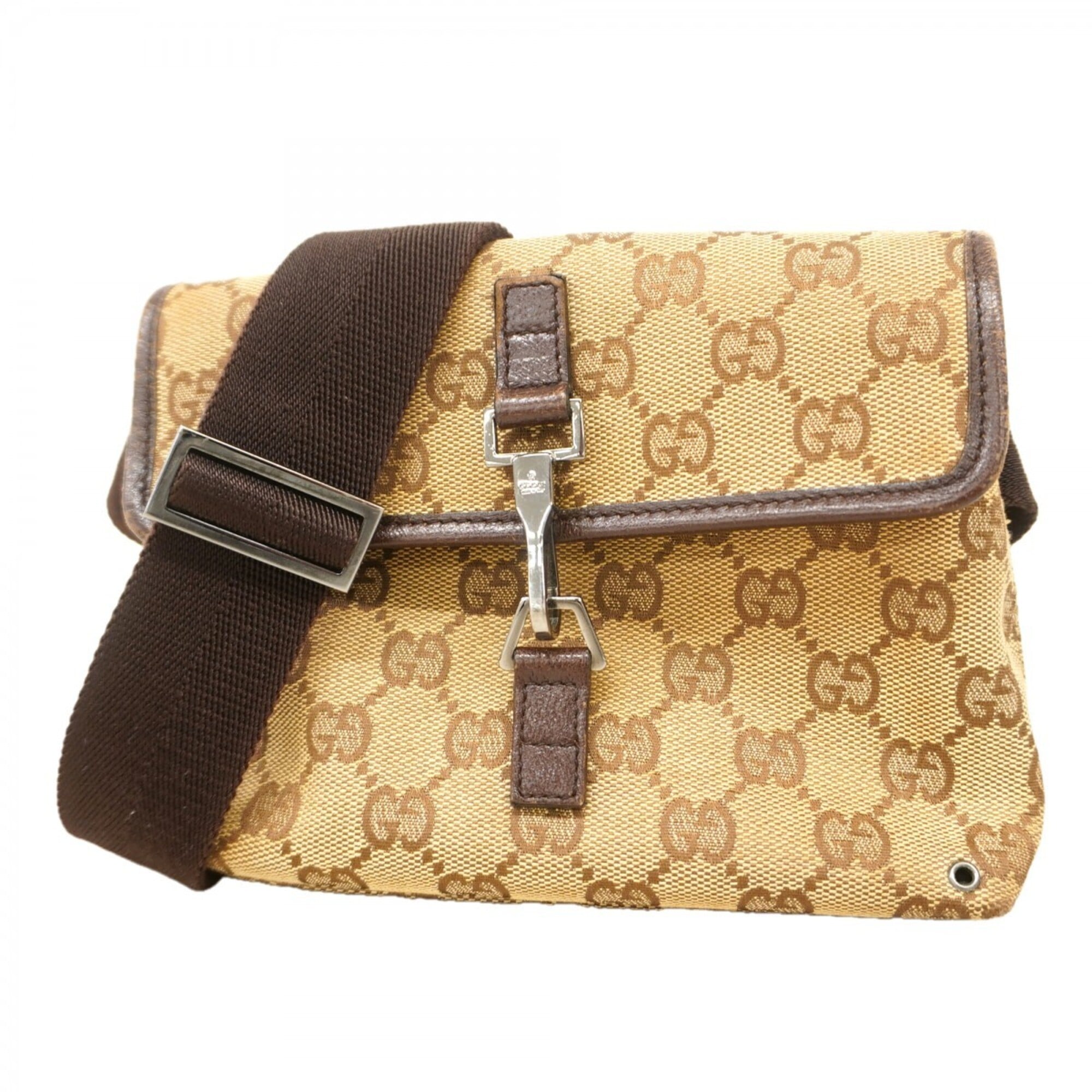 Gucci Brown Canvas Fanny Pack (Pre-Owned)