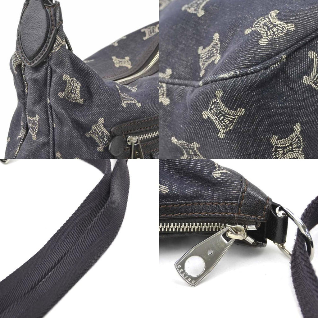 Celine Blue Denim Shoulder Bag