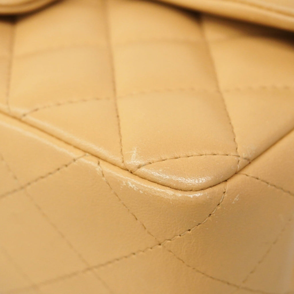 Chanel Beige Leather Shoulder Bag