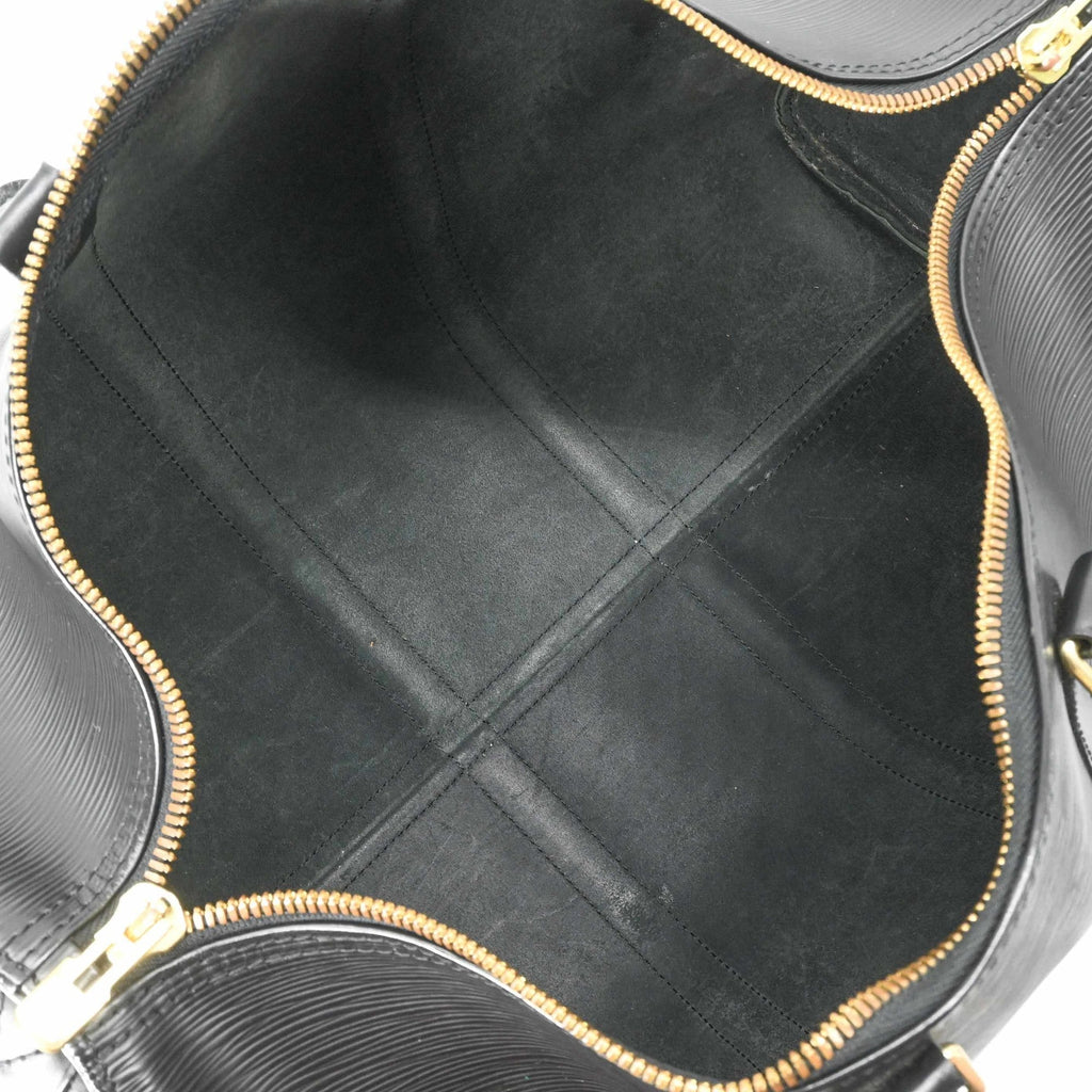 Louis Vuitton Black Epi Leather Boston Bag