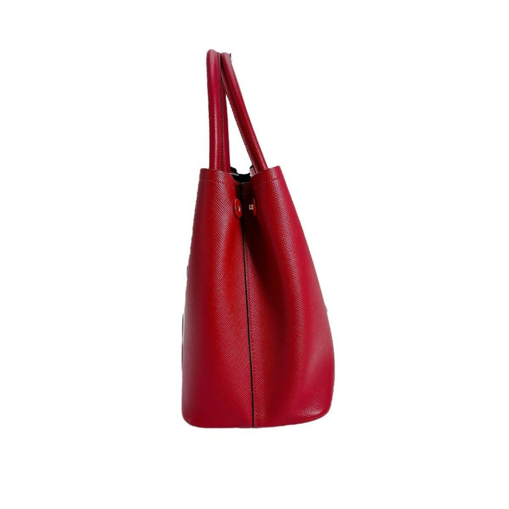 Prada Red Color Leather Handbag Shoulder Bag