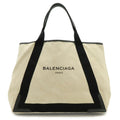 Balenciaga Black Navy Canvas Handbag Pouch Shoulder Bag Tote