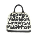 Louis Vuitton Black White Coated Canvas Handbag