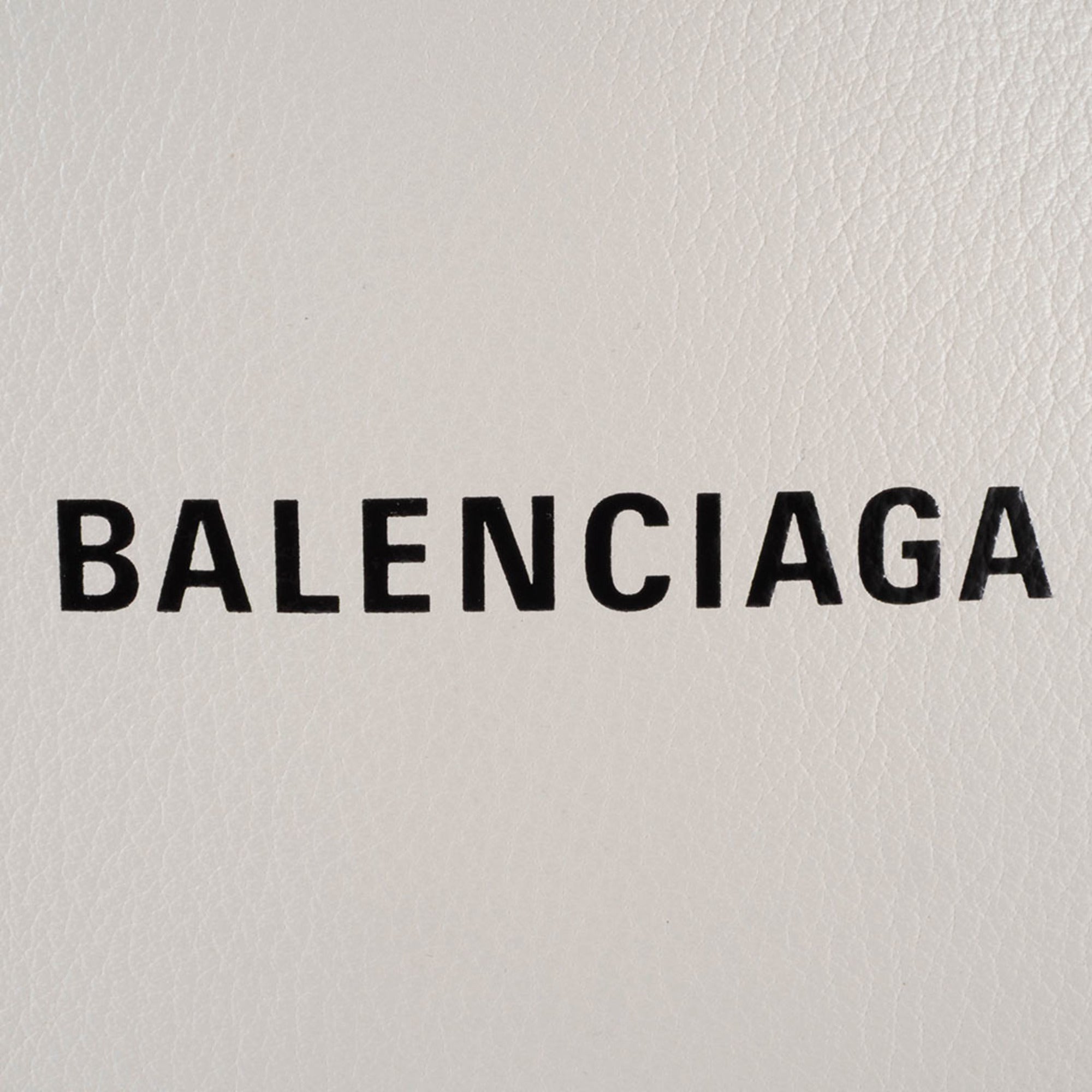 Balenciaga White Leather Shoulder Bag Tote
