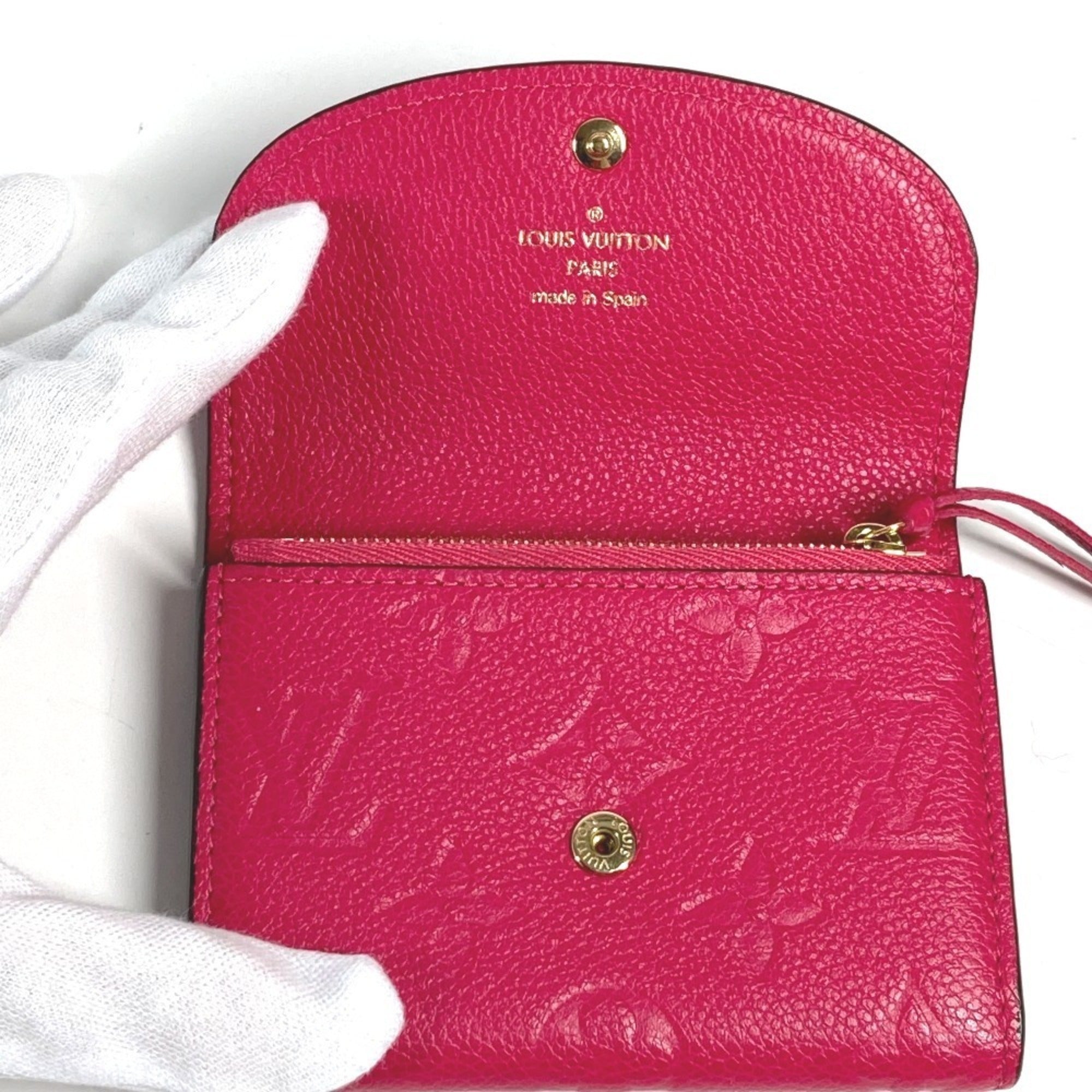 Louis Vuitton Monogram Empreinte Pink Monogram Empreinte Long Wallet
