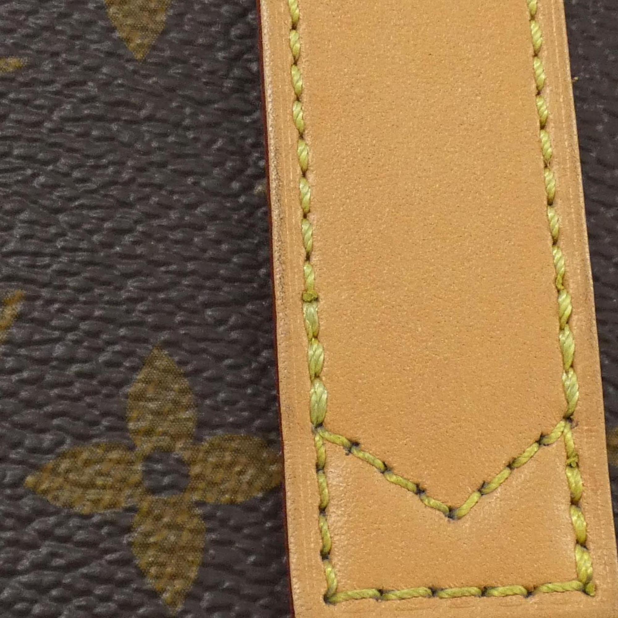 Louis Vuitton Marron Coated Canvas Handbag