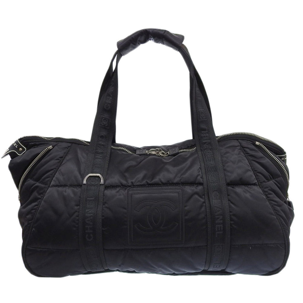 Chanel Black Nylon Boston Bag