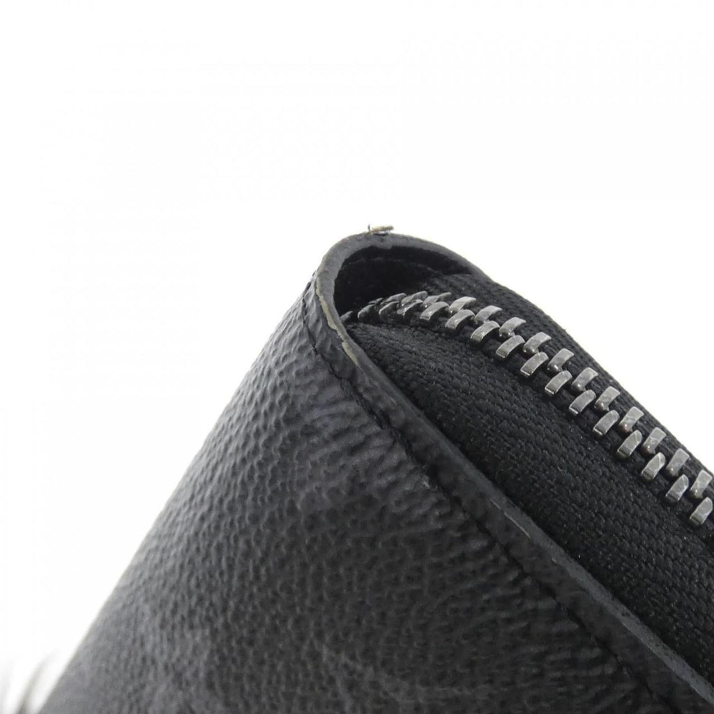 Louis Vuitton Black Coated Canvas Long Wallet