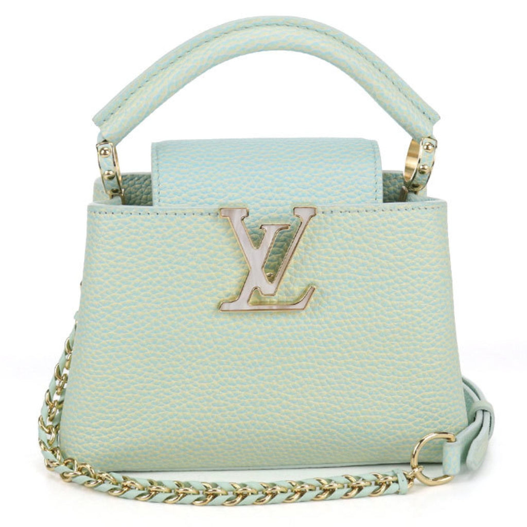Louis Vuitton Green Leather Handbag