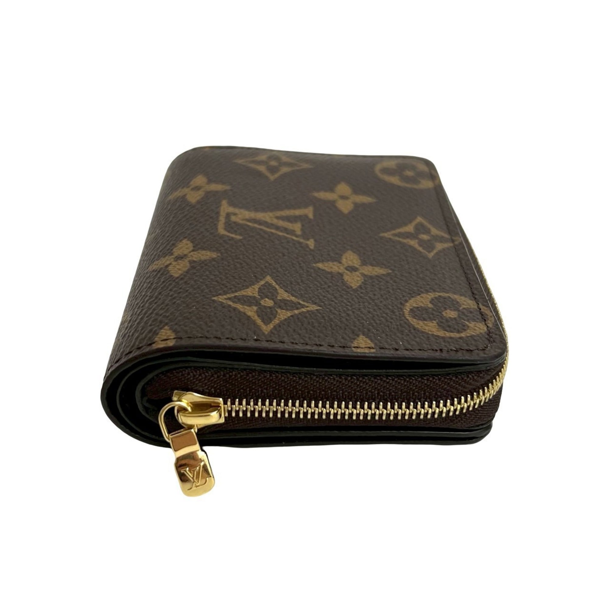 Louis Vuitton Brown Leather Pvc Wallet