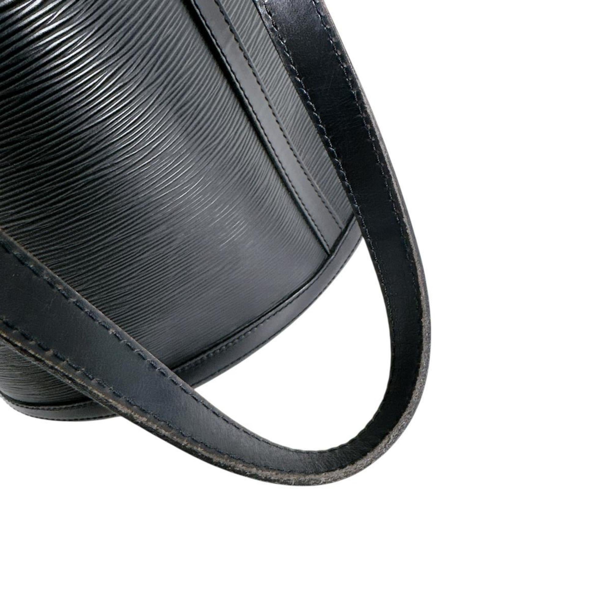 Louis Vuitton Black Epi Leather Shoulder Bag Tote Bag