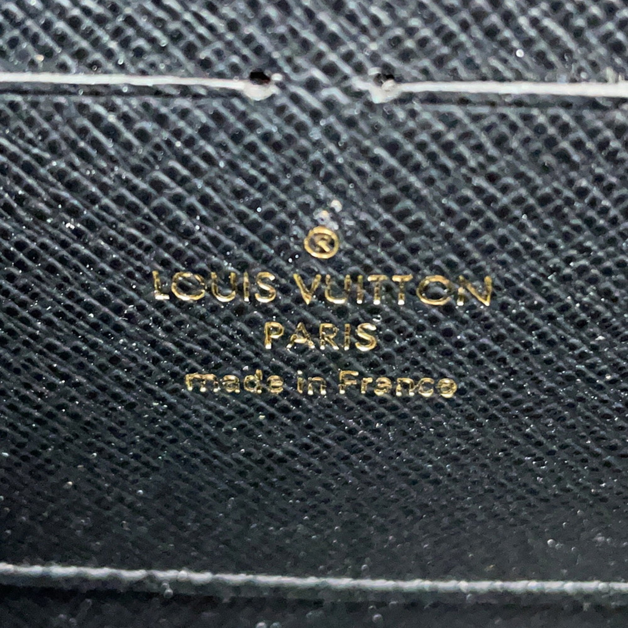 Louis Vuitton Black Noir Spangles Epi Leather Chain/Shoulder Wallet