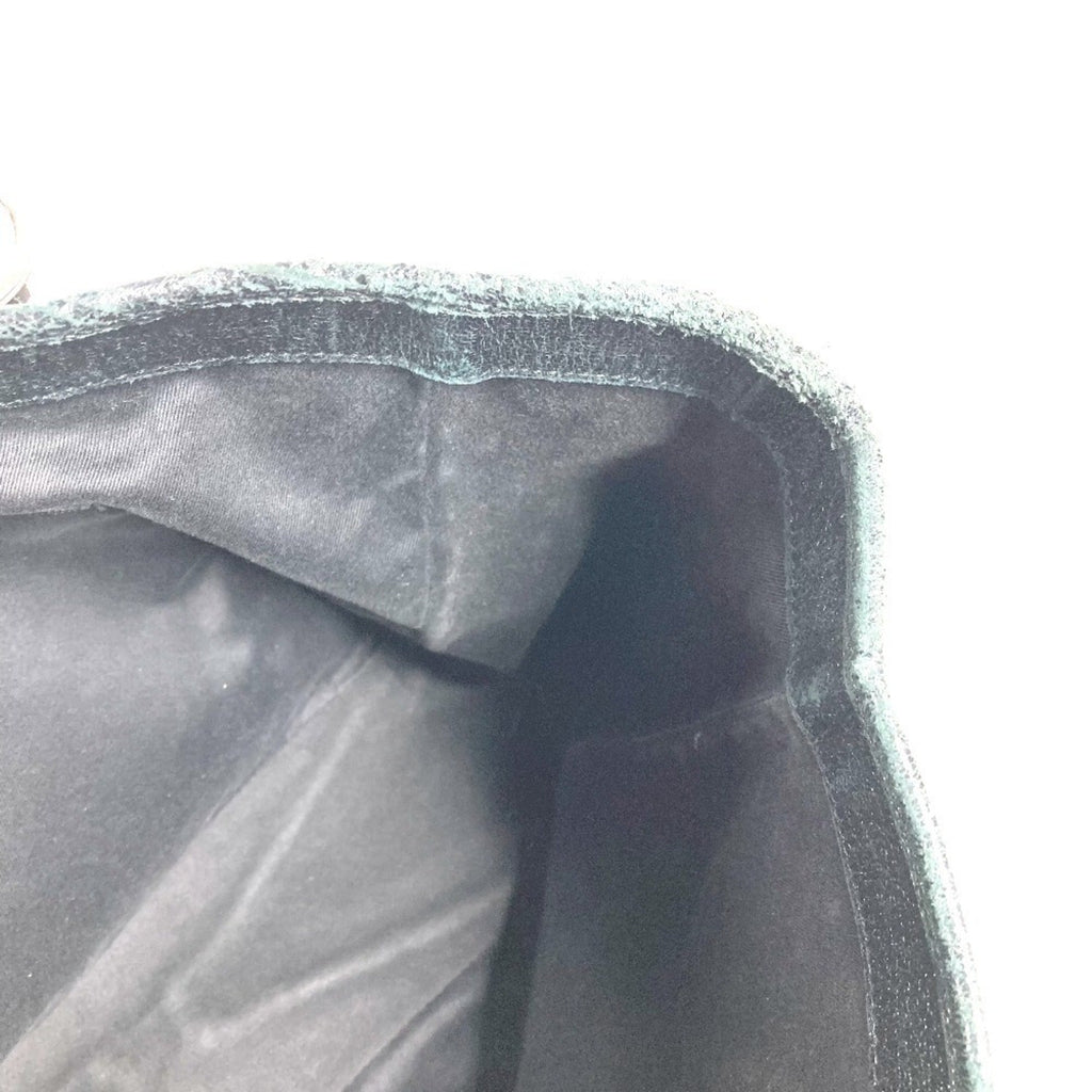 Gucci Black Gray Gg Canvas Leather Shoulder Bag Tote Bag (Pre-Owned)