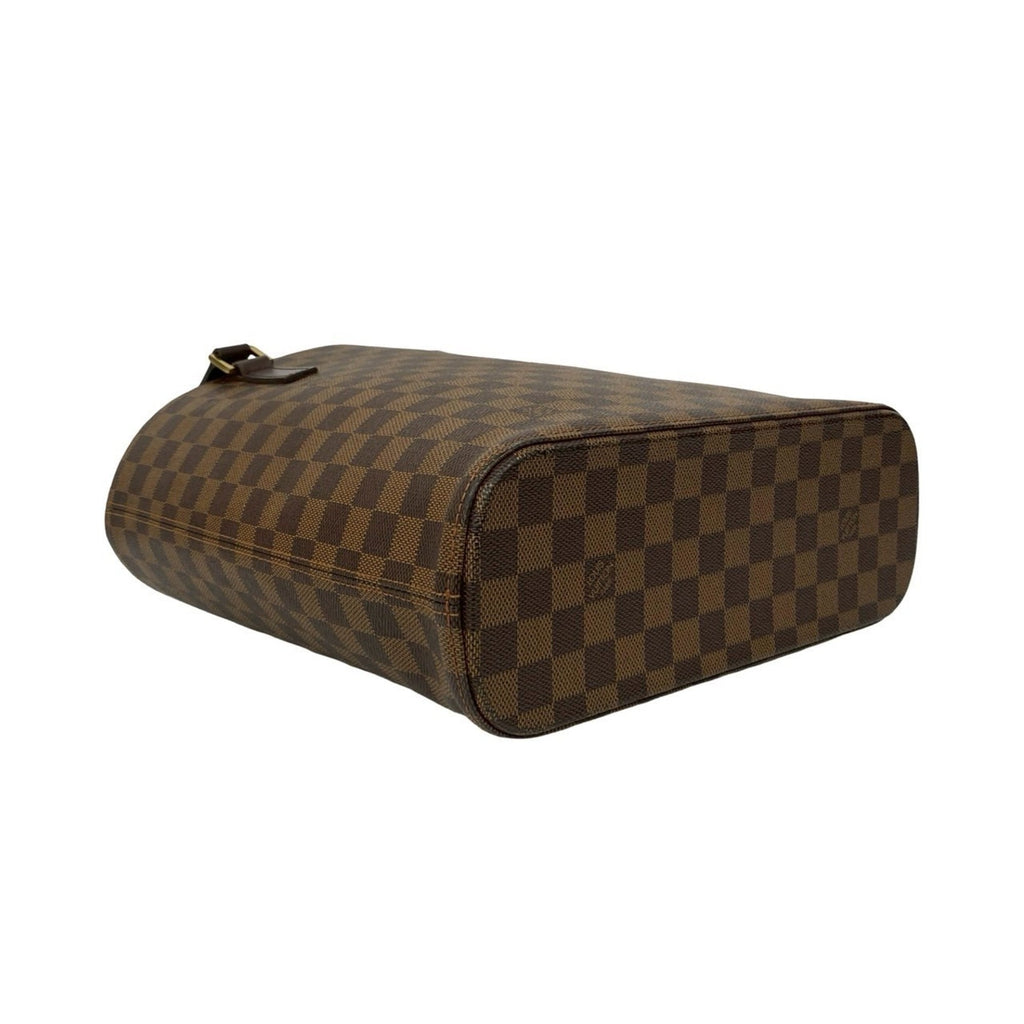 Louis Vuitton Brown Leather Pvc Handbag Tote Bag