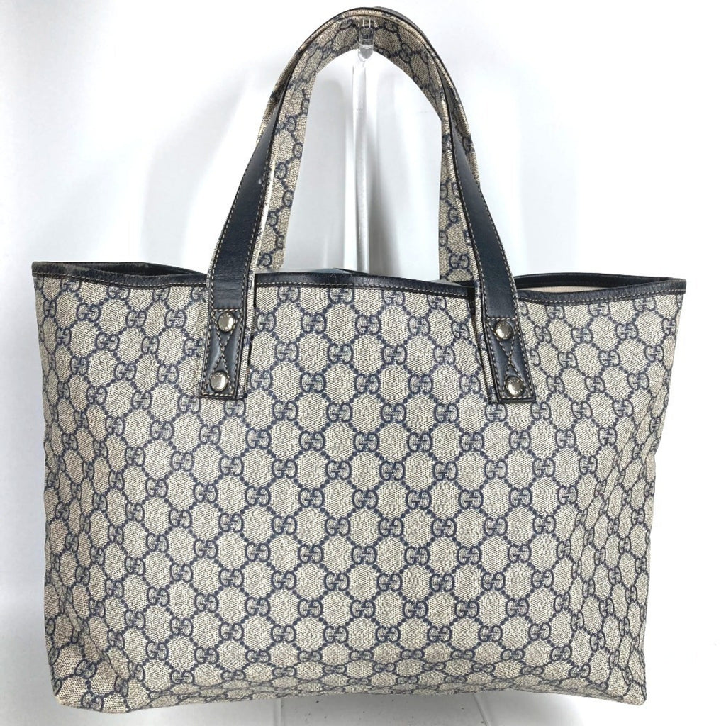 Gucci Sherry Line Navy Gg Supreme Shoulder Bag Tote Bag (Pre-Owned)