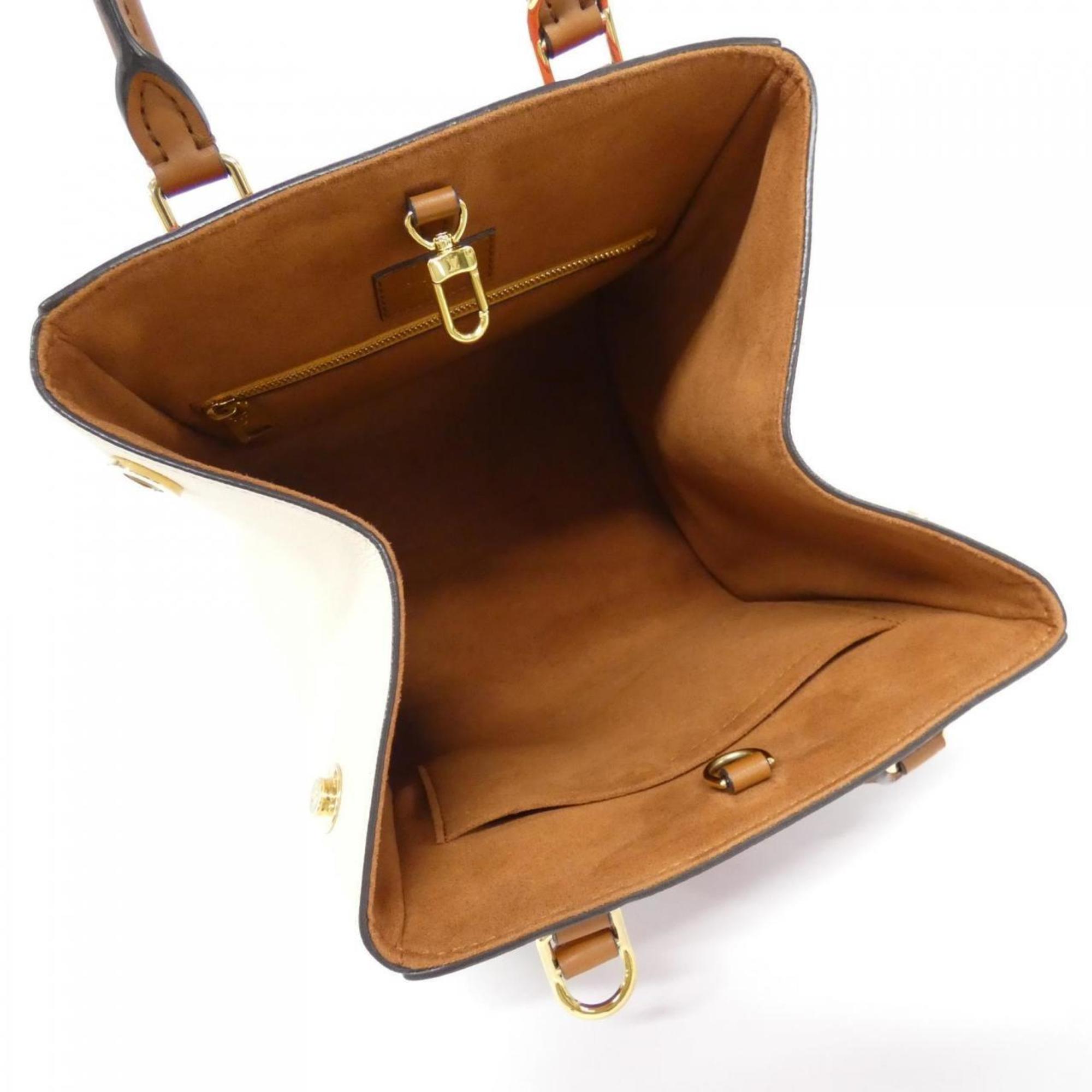 Louis Vuitton Monogram Black Cerise Cream Coated Canvas Leather Handbag