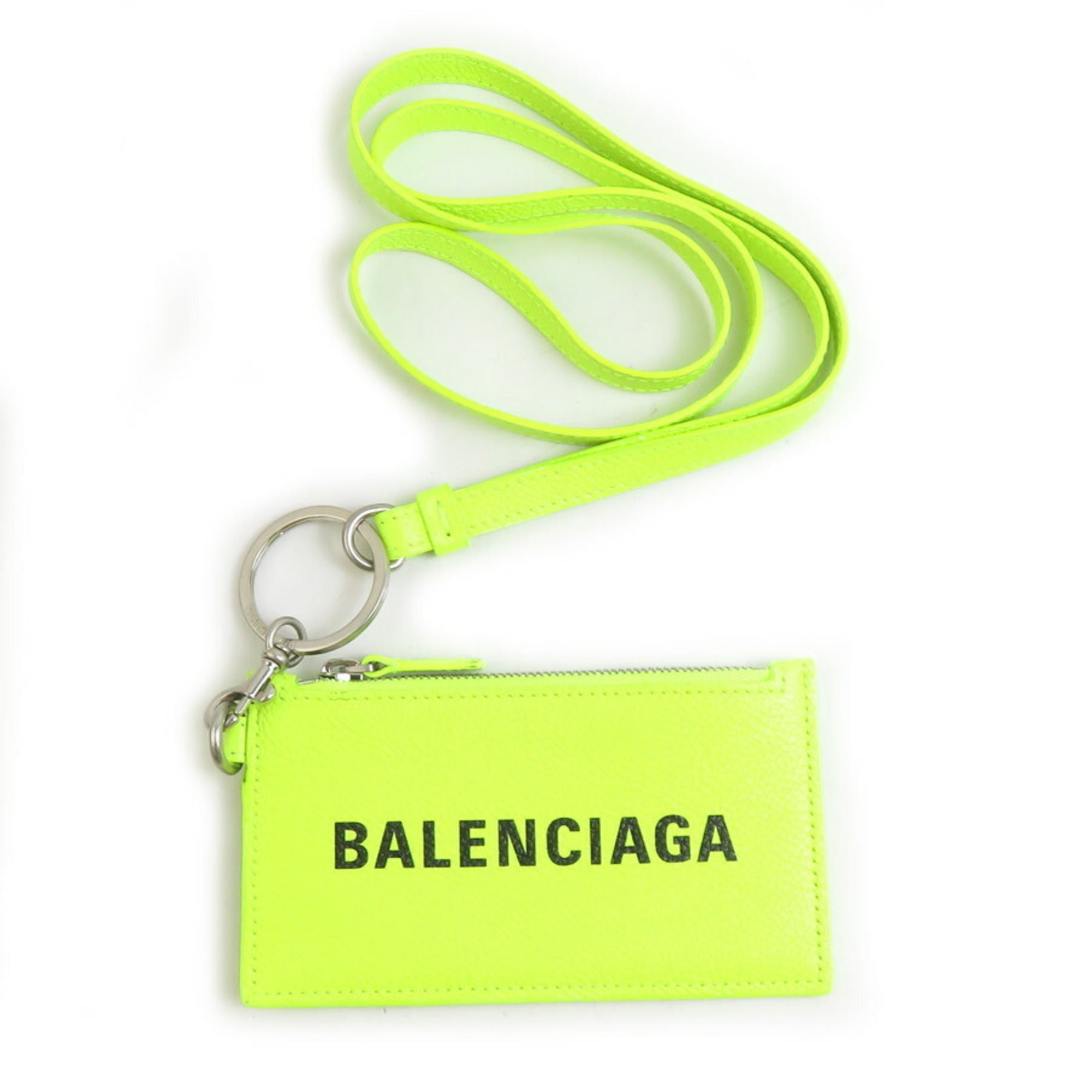Balenciaga Yellow Leather Coin Purse/Coin Case