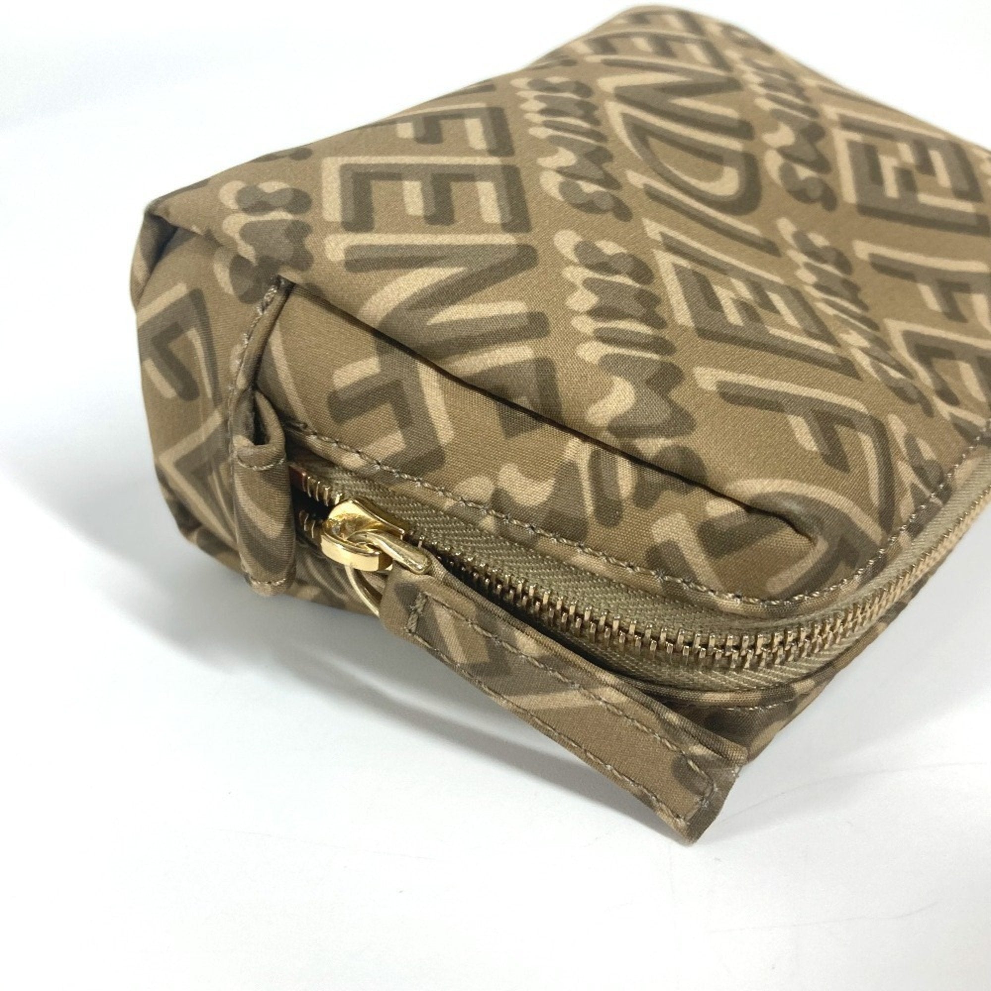 Fendi Beige Nylon Pouch