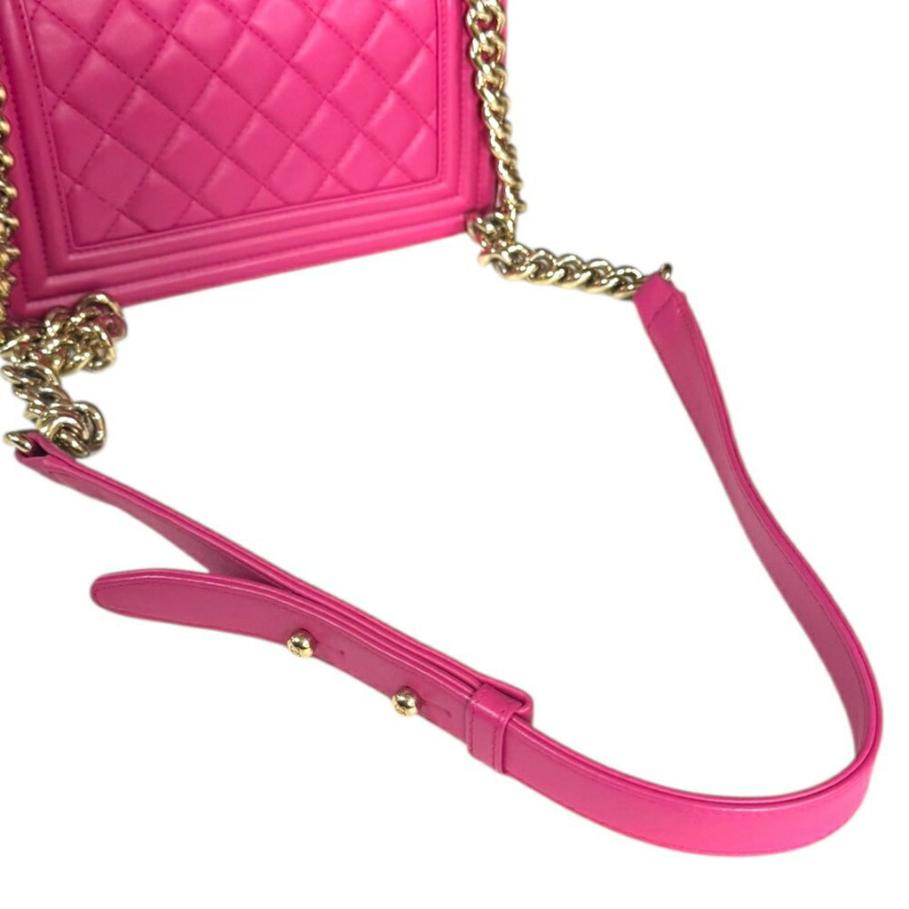 Chanel Pink Leather Shoulder Bag