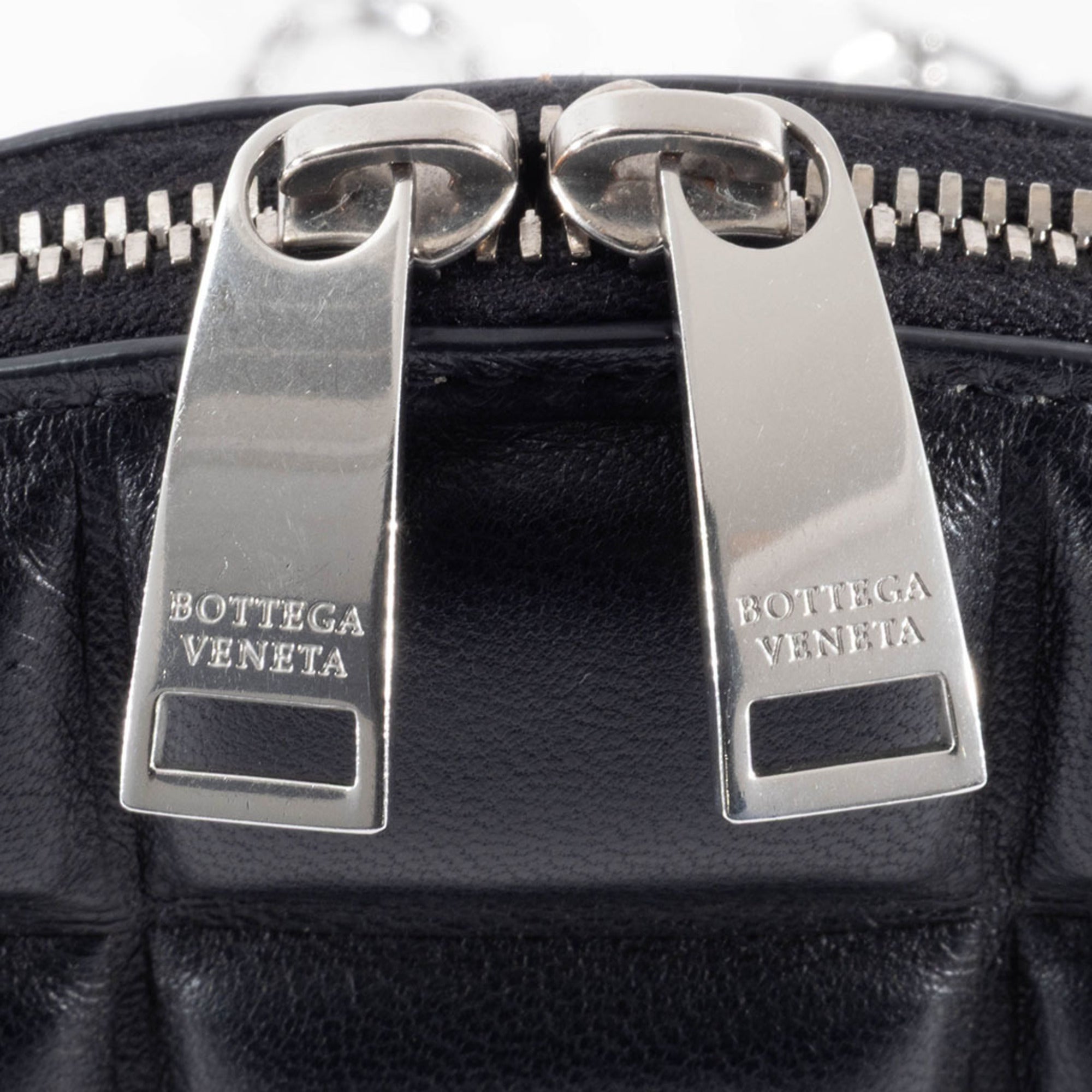 Bottega Veneta Black Leather Shoulder Bag