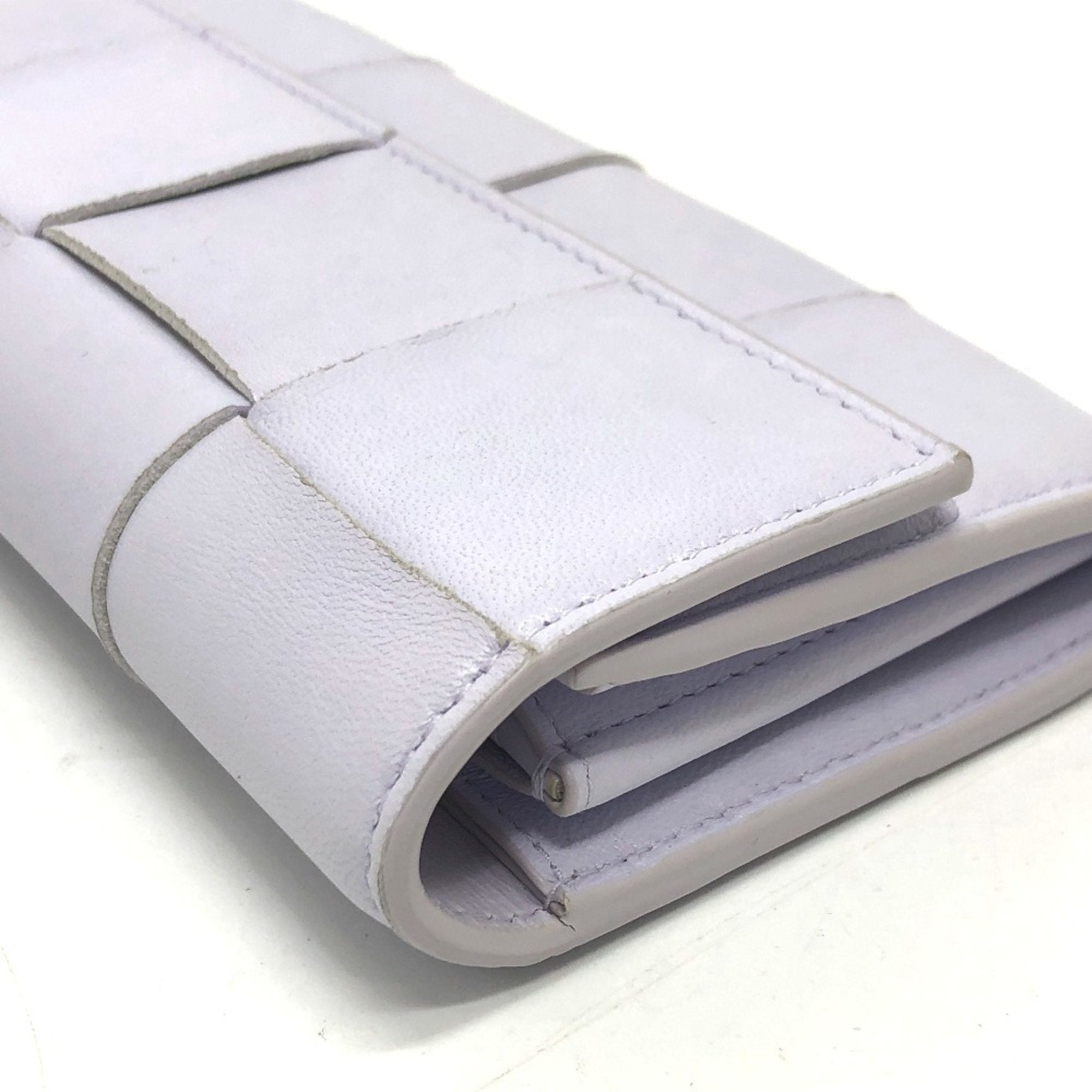 Bottega Veneta Purple Leather Long Wallet (Bi-Fold)