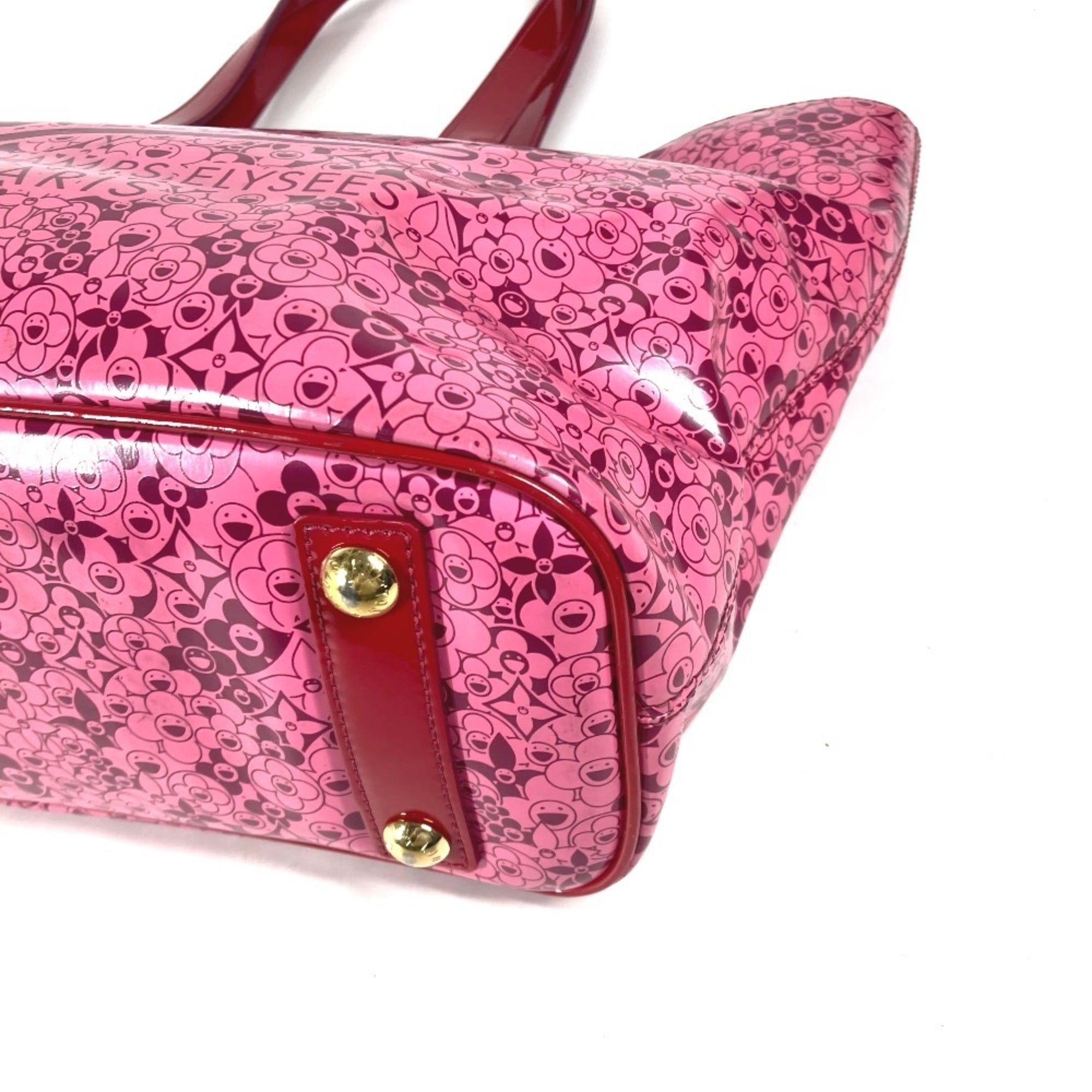 Louis Vuitton Pink Pvc Leather Shoulder Bag Tote Bag