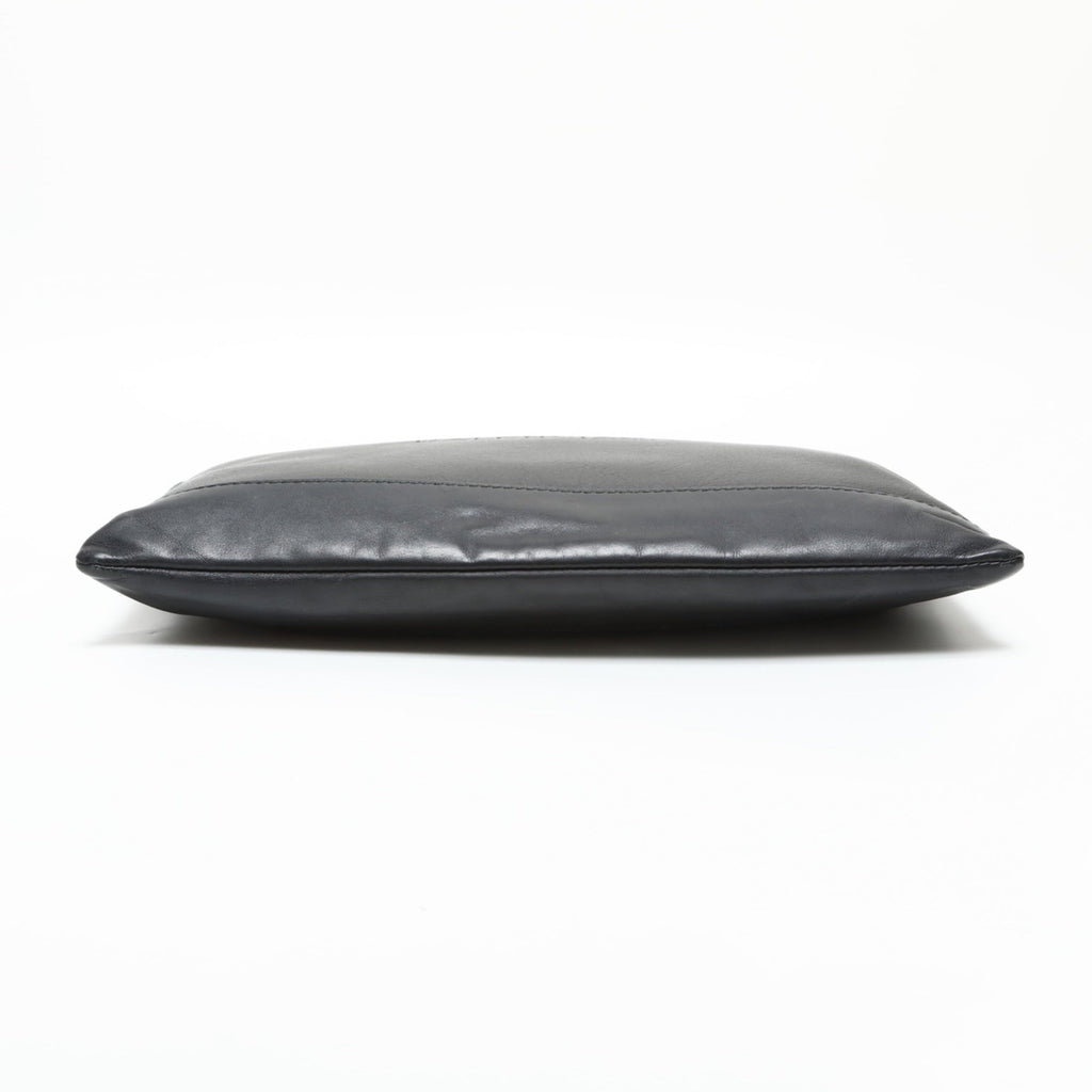 Balenciaga Black Leather Clutch