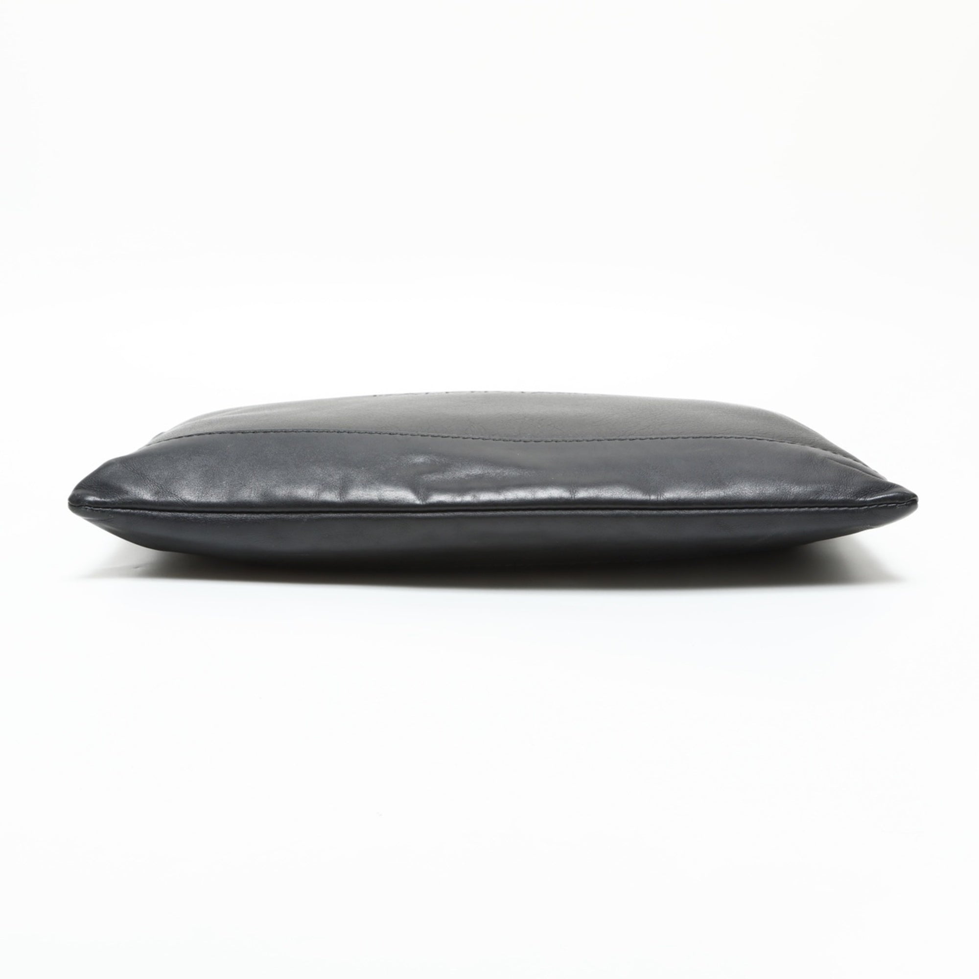 Balenciaga Black Leather Clutch