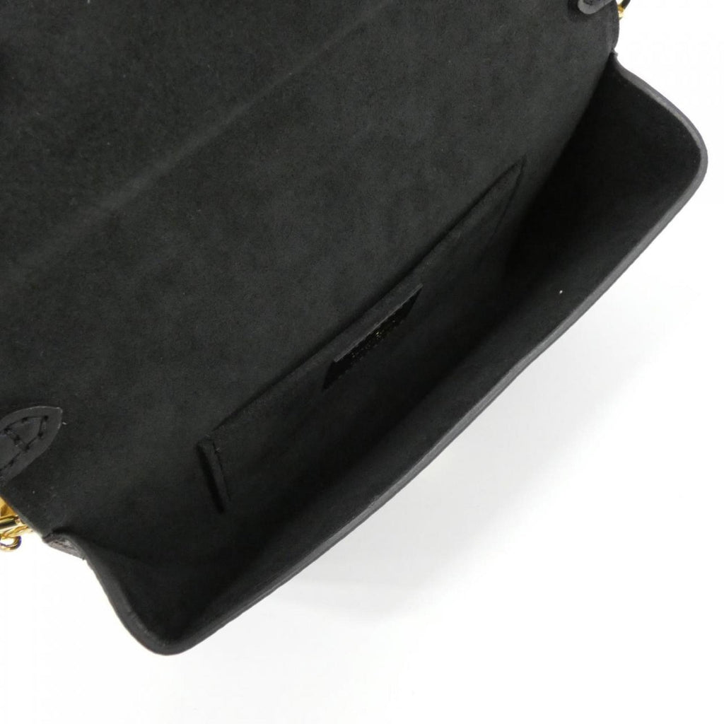 Louis Vuitton Black Brown Coated Canvas Leather Shoulder Bag
