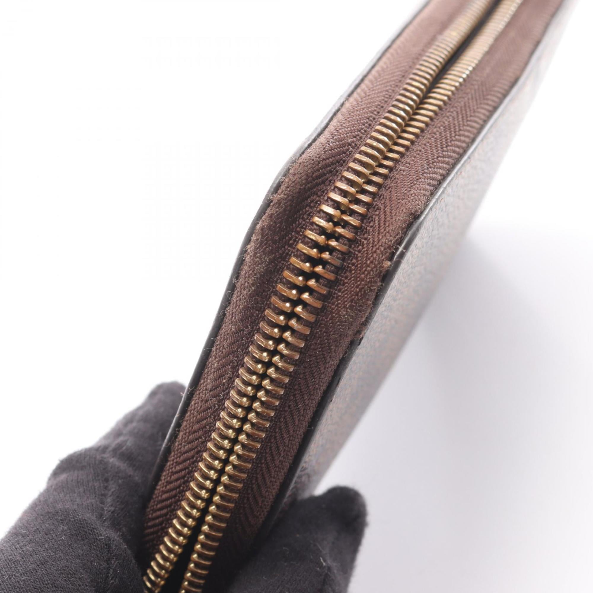 Louis Vuitton Brown Ebene Damier Canvas Pvc Long Wallet