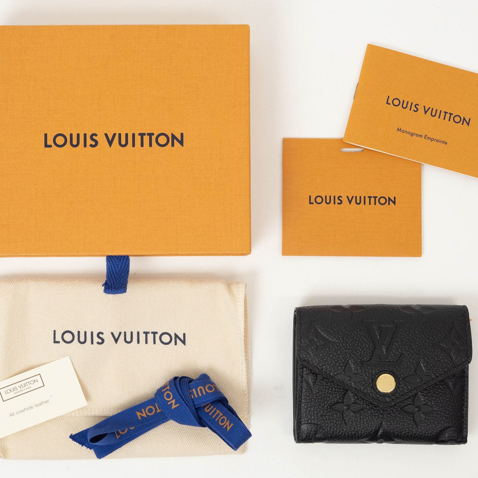 Louis Vuitton Noir Monogram Empreinte Wallet (Tri-Fold)