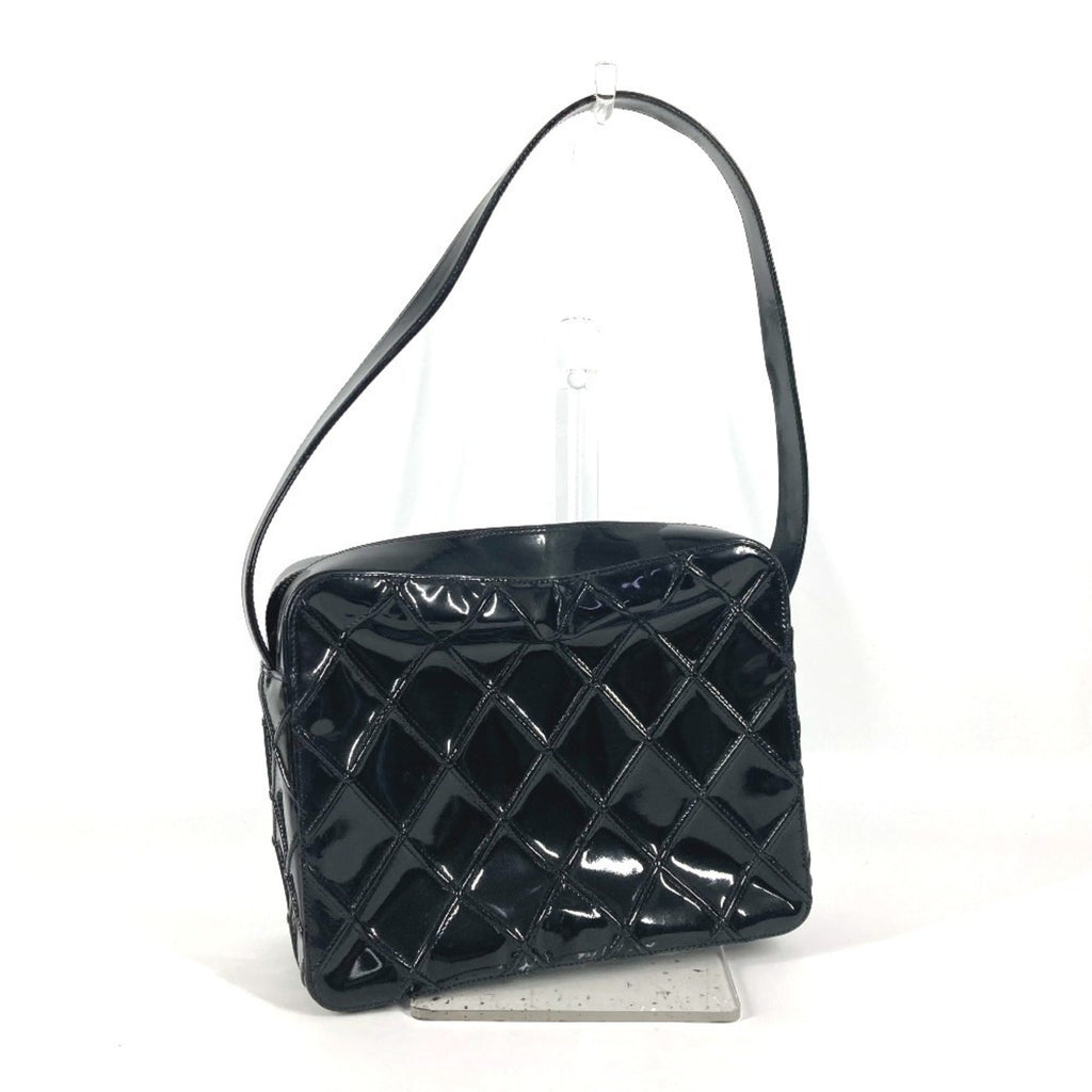 Chanel Black Patent Leather Handbag Shoulder Bag