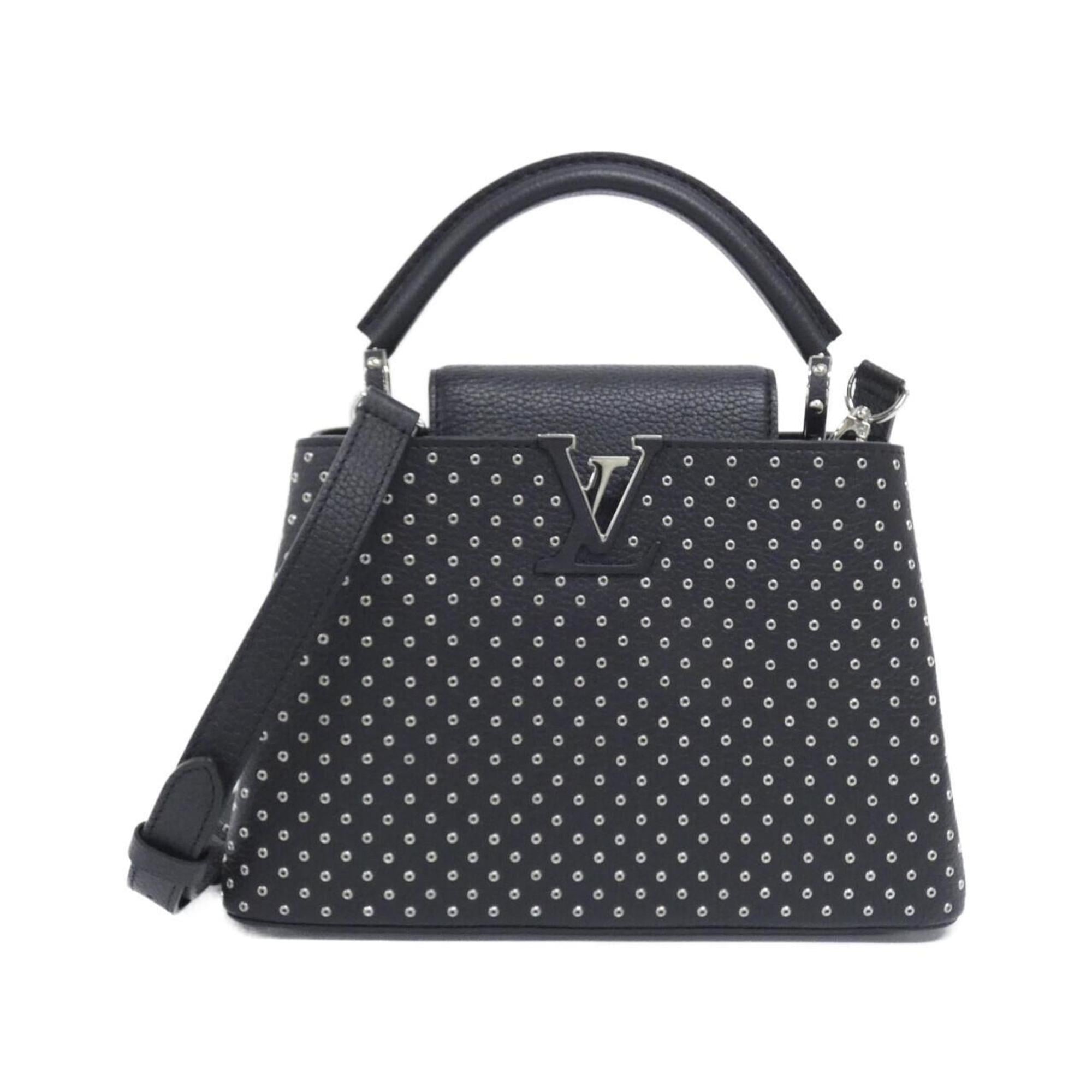 Louis Vuitton Black Leather Handbag