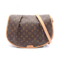Louis Vuitton Brown Monogram Coated Canvas Leather Handbag Shoulder Bag