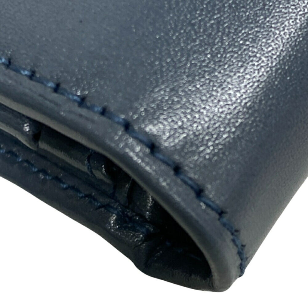 Prada Blue Leather Wallet (Bi-Fold)