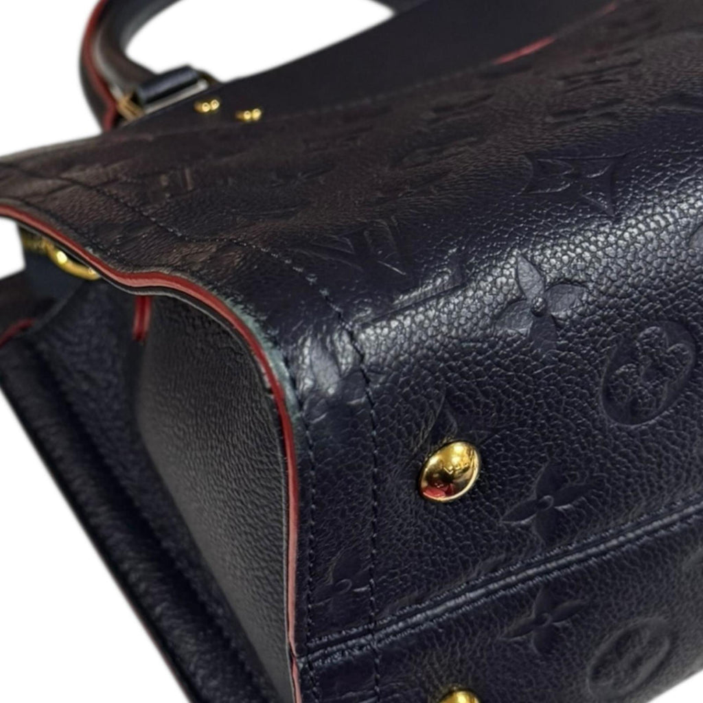 Louis Vuitton Marine Rouge Navy Monogram Empreinte Shoulder Bag