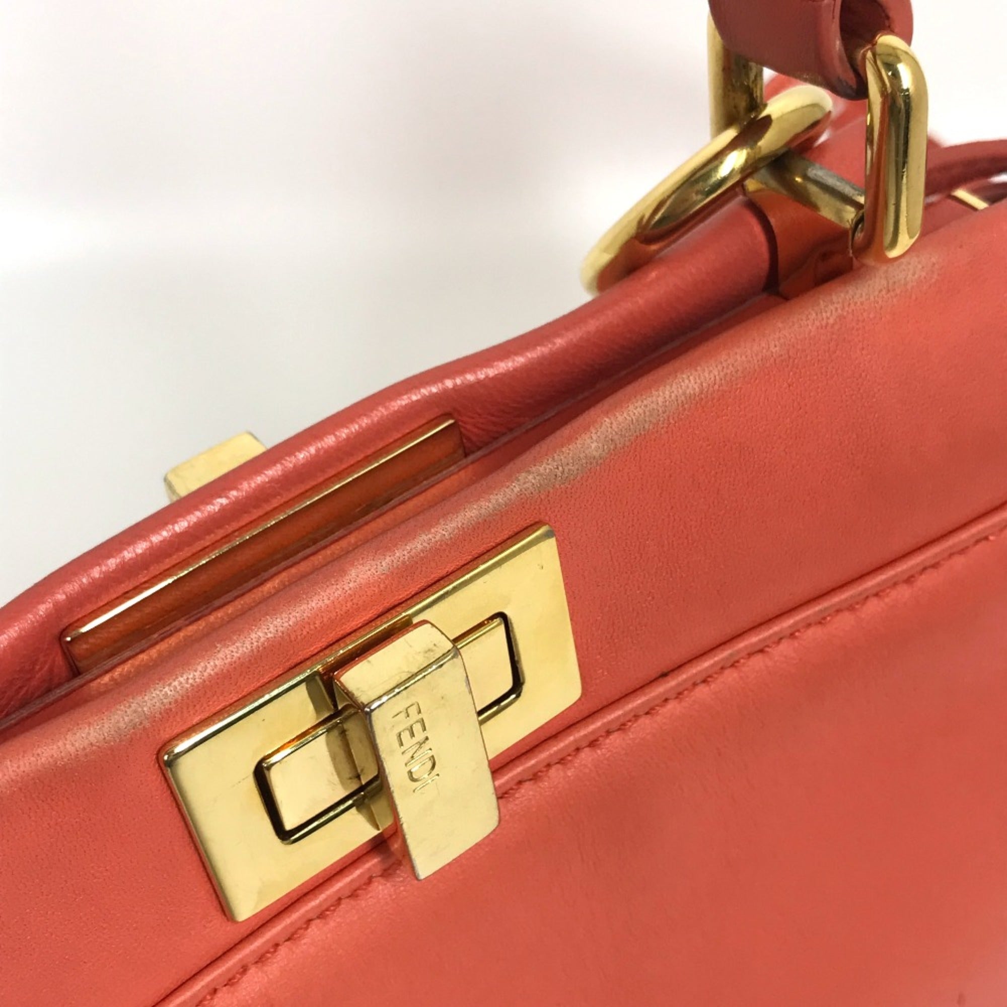 Fendi Pink Leather Handbag