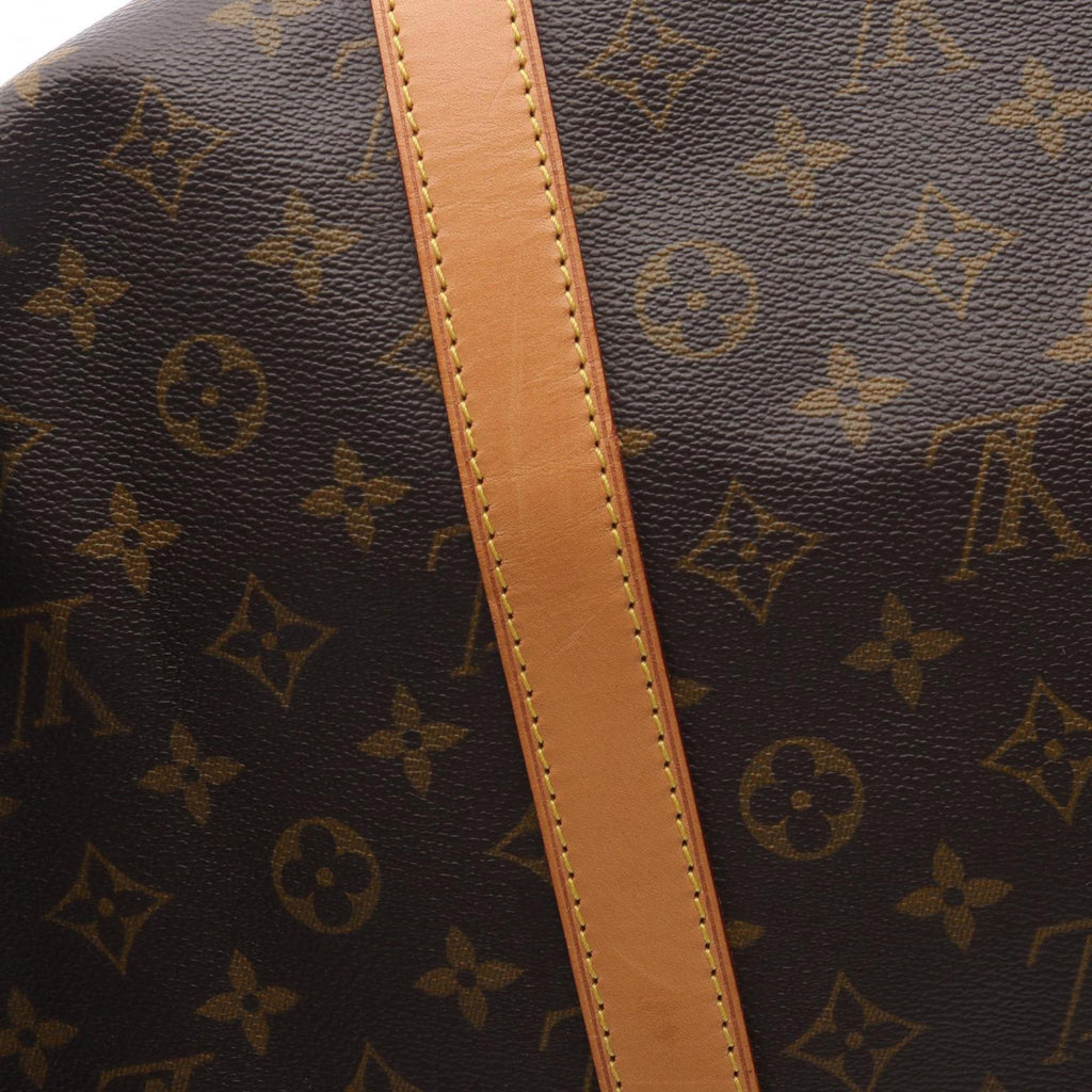 Louis Vuitton Brown Coated Canvas Pvc Monogram Leather Boston Bag