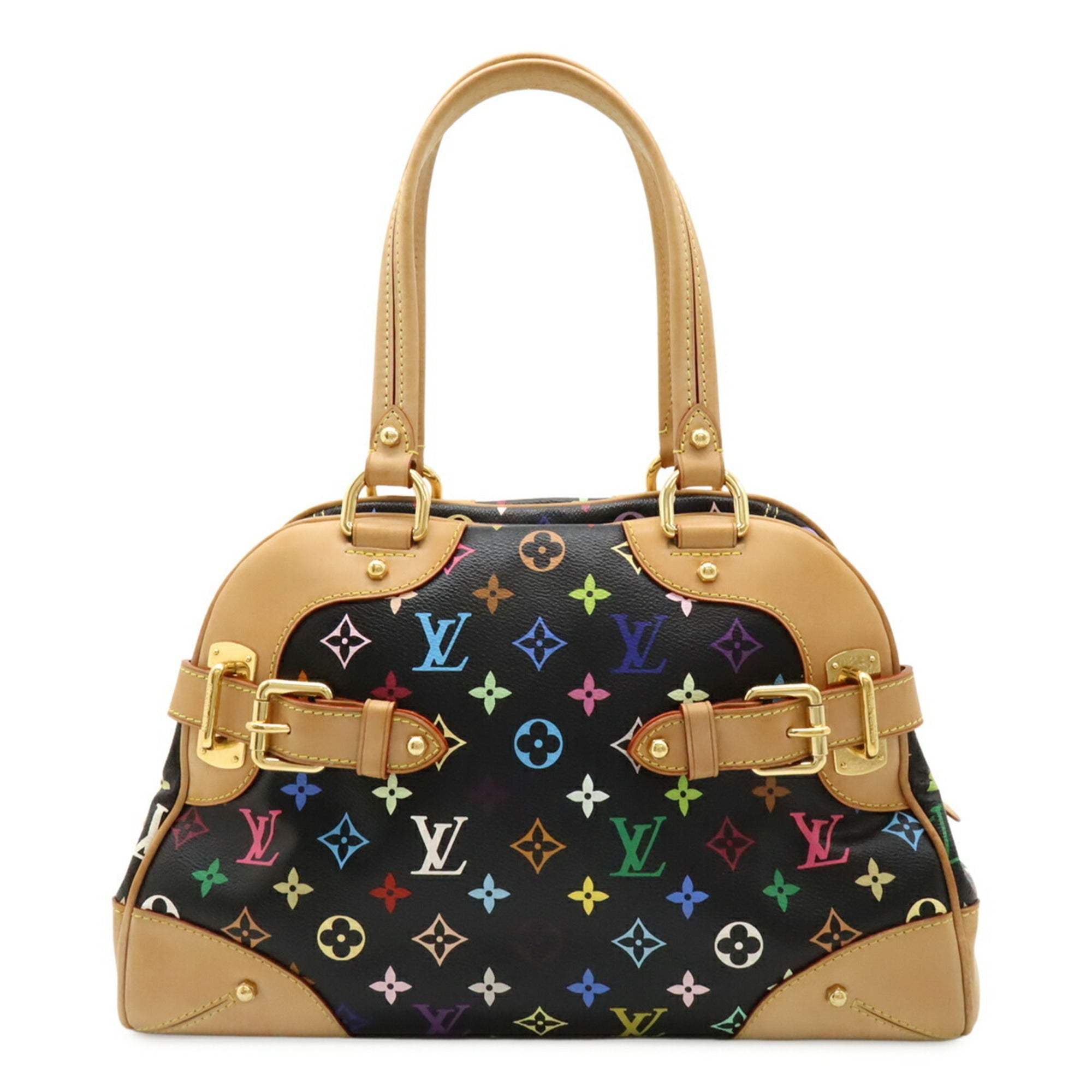 Louis Vuitton Black Multi-Color Noir Pvc Handbag Shoulder Bag