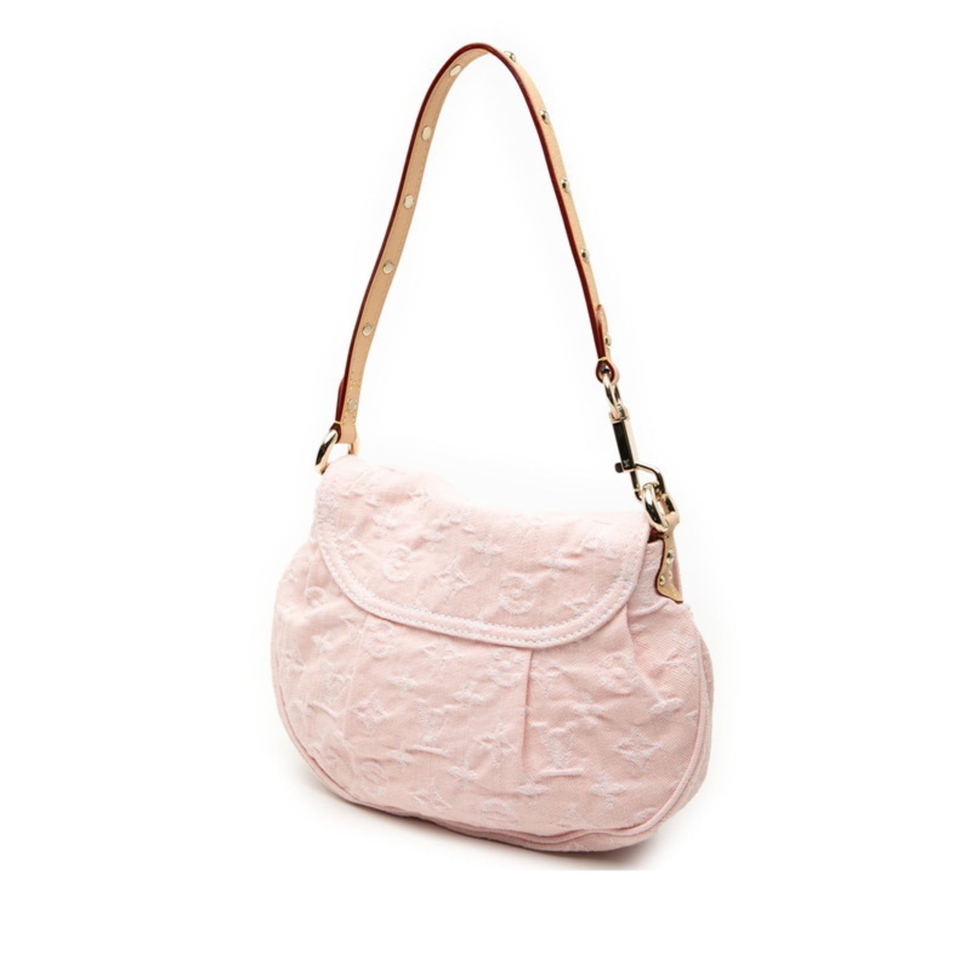 Louis Vuitton Pink Denim Shoulder Bag