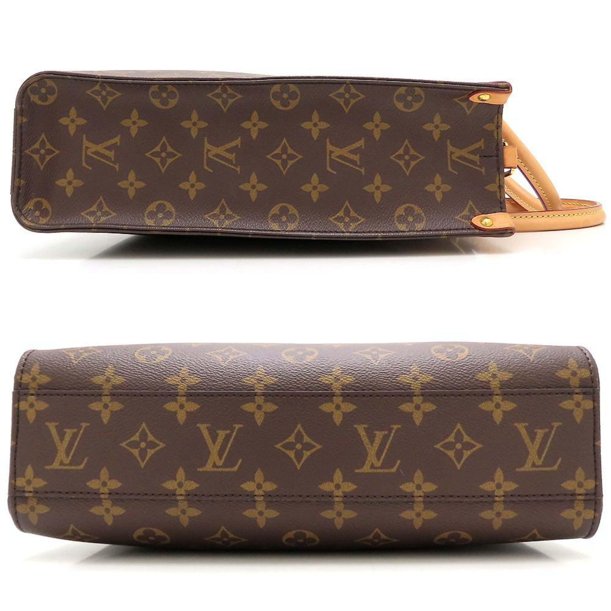Louis Vuitton Monogram Brown Canvas Tote Bag