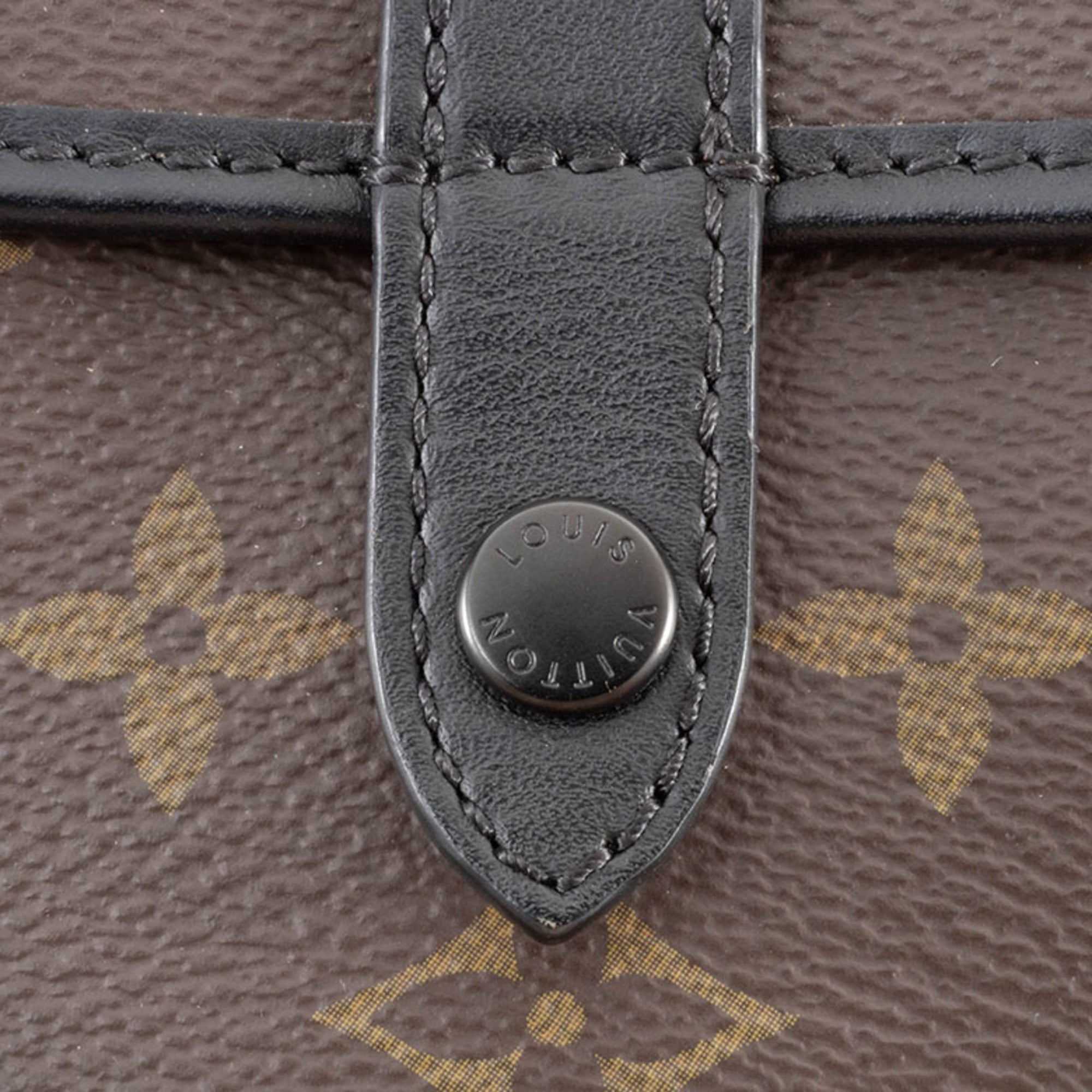 Louis Vuitton Monogram Macassar Dark Brown Shoulder Bag