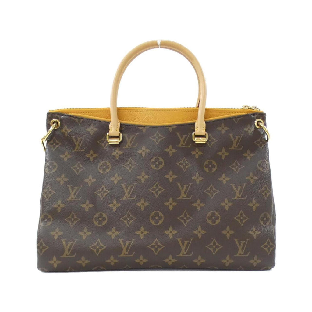 Louis Vuitton Marron Saffron Coated Canvas Leather Handbag