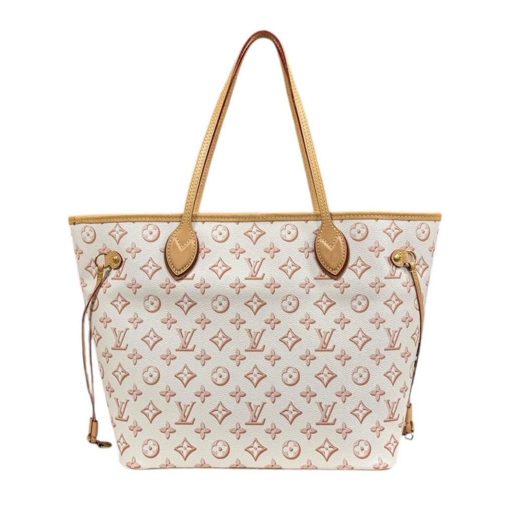 Louis Vuitton Beige Ivory Pvc Tote Bag