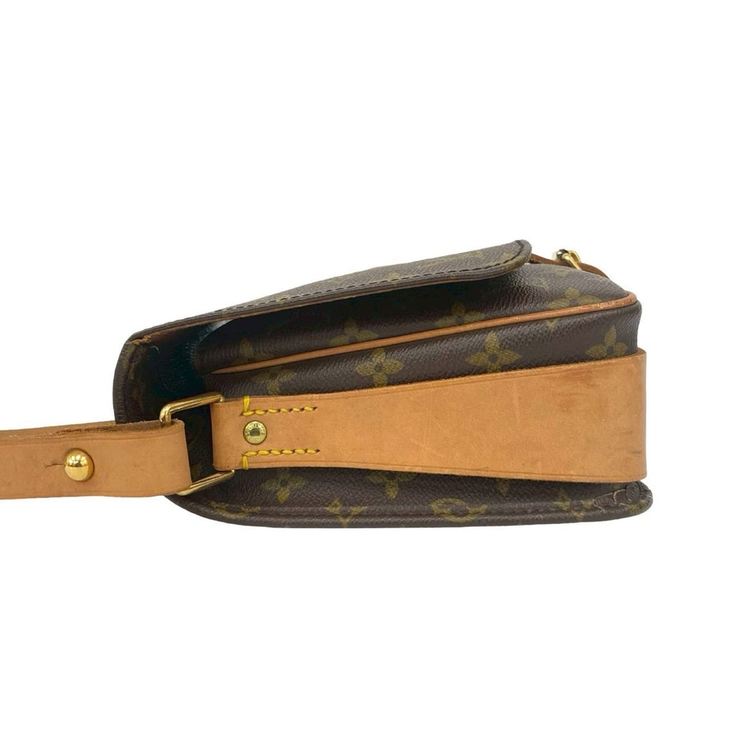 Louis Vuitton Brown Leather Pvc Pochette Shoulder Bag