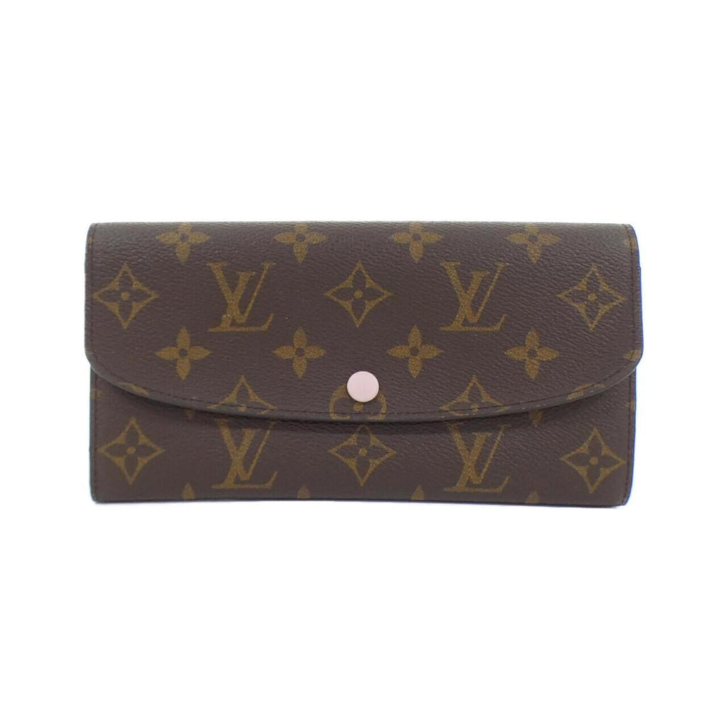 Louis Vuitton Brown Marron Rose Ballerine Coated Canvas Wallet
