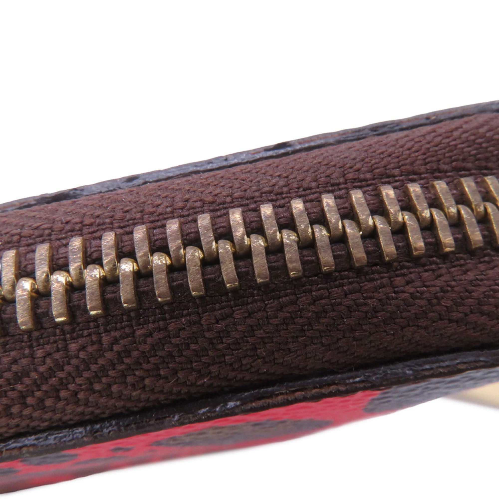 Louis Vuitton Monogram Red Color Monogram Long Wallet