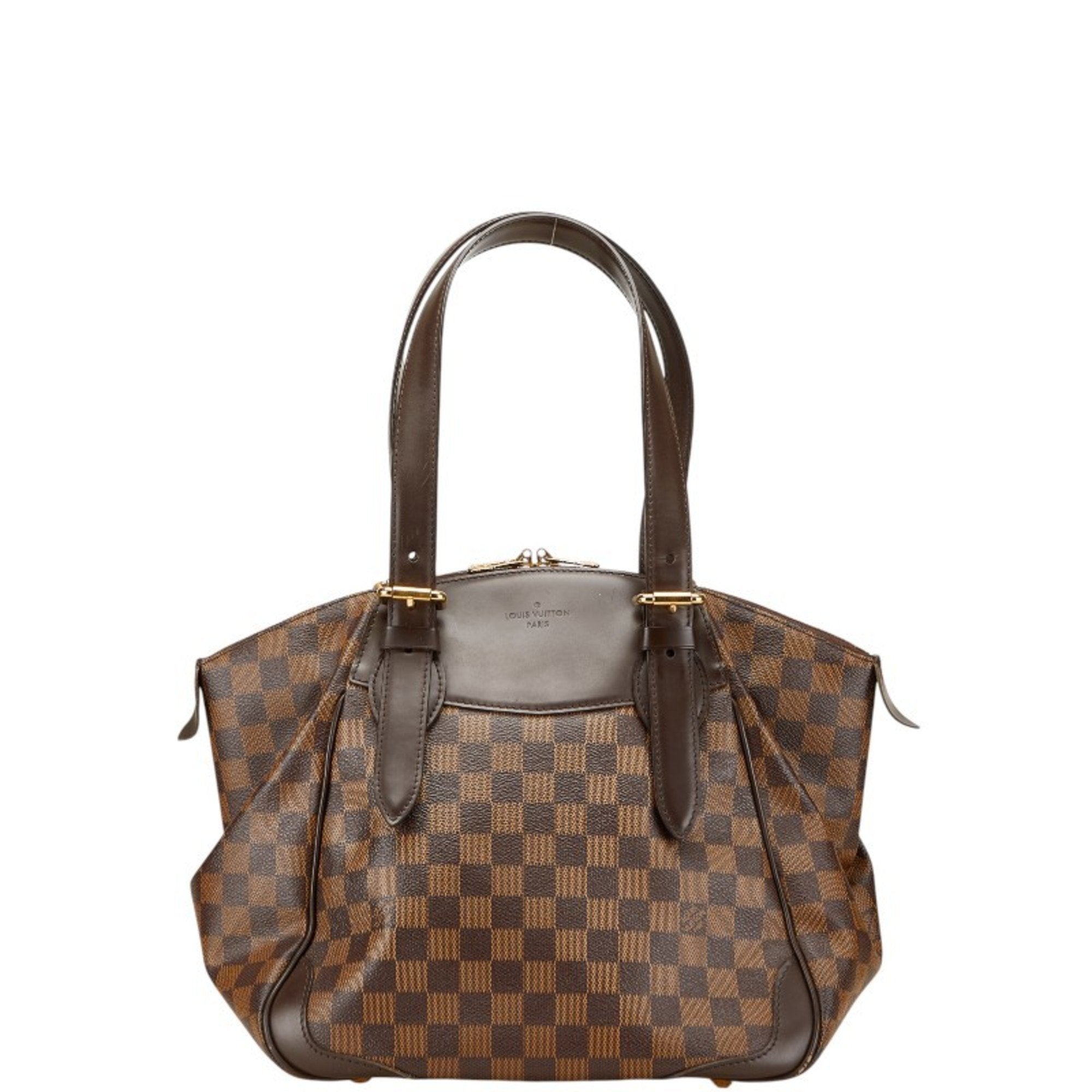 Louis Vuitton Damier Brown Pvc Leather Handbag